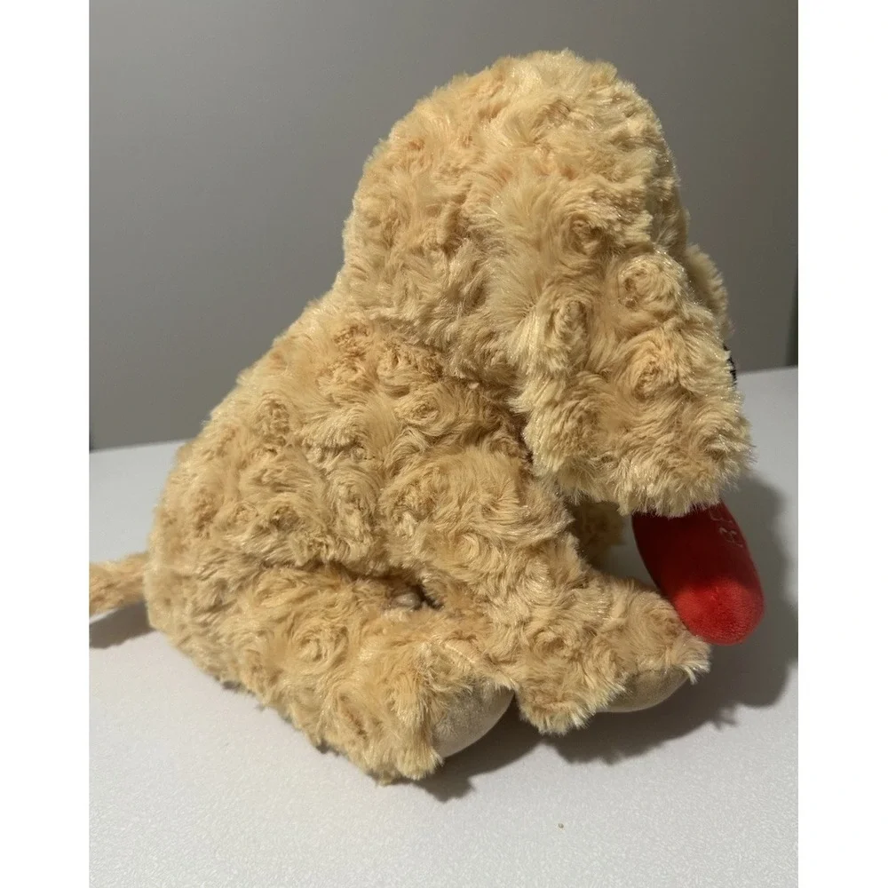 WARMIES Golden Retriever Dog Be Mine Valentine Day Stuffed Plush Puppy Microwave